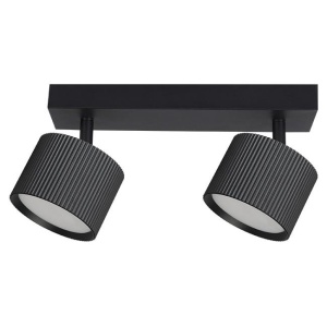 Aplice, Aplica de perete Orbin, textura striata, 2xGX53, neagra, Masterled - savelectro.ro