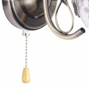 Aplica Desert LY-3461, 1xE27, bronz si alb transparent, stil clasic, IP20 [2]- savelectro.ro