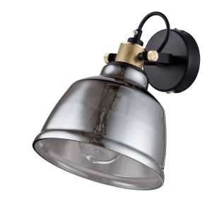 Aplica Irving T163-01-C, 1xE27, neagra+fumurie, IP20, Maytoni [4]- savelectro.ro