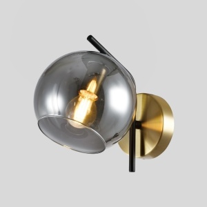 Aplica KOBI DESIGN Globe Elegance E14, sticla, 20cm, neagra [4]- savelectro.ro