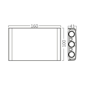 Aplica LED exterior 6x1W, 480lm, lumina calda/neutra/rece, IP65, gri inchis, Braytron [8]- savelectro.ro