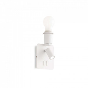 Aplica LED Gea 239521, 2xE27, 3W, 200lm, lumina calda, alba, IP20, Ideal Lux [1]- savelectro.ro