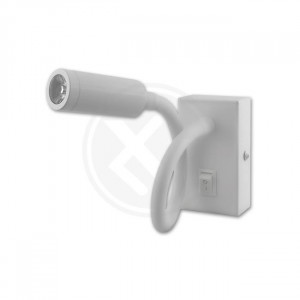 Aplica LED LVT1821, cu intrerupator, orientabila, 3W, 150lm, lumina neutra, alba, IP20, Masterled [2]- savelectro.ro