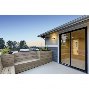 Aplica LED pentru exterior Radiance KL121035, 12W, 900lm, lumina neutra, IP65, neagra, Klausen [2]- savelectro.ro