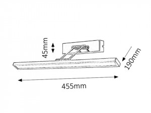 Aplica LED Picture Slim 3907, 8W, 316lm, lumina neutra, IP20, crom, Rabalux [4]- savelectro.ro