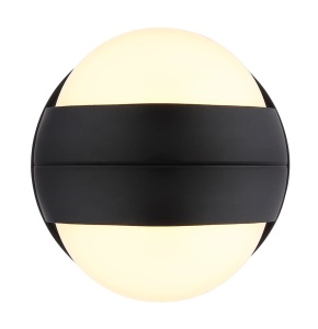 Aplica LED rotunda Randi, 1.4W, 90 lm, lumina calda (3000 K), IP20, negru mat/opal, Globo Lighting [3]- savelectro.ro