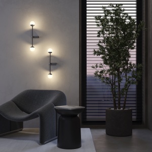 Aplica LED Touch MOD285WL-L10B3K, 10W, 900lm, lumina calda, IP20, neagra+alba, Maytoni [2]- savelectro.ro