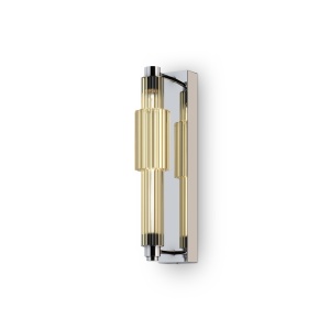 Aplica LED Verticale MOD308WL-L9CG3K, 8W, 800lm, lumina calda, IP20, crom+cognac, Maytoni [2]- savelectro.ro