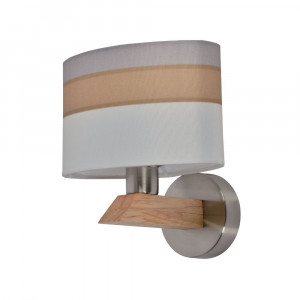 Corpuri de iluminat, Aplica Leoni KL 6857, 1xE14, alba+crom, IP20, Klausen - savelectro.ro