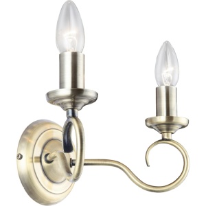 Aplica Truncatus 2xE14, IP20, alama antica, Globo Lighting