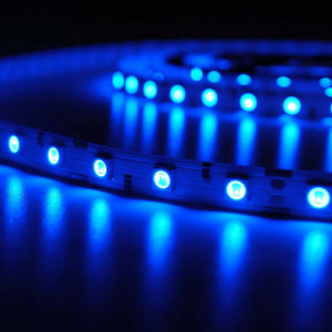 Banda led SMD 5050 V-TAC, albastra, 10.8W/m, 900lm/m, 60 leduri/m, 12V, IP20 [7]- savelectro.ro