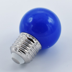 Bec led 1W (10W) albastru, E27, 70lm, lumina albastra, opal, Braytron