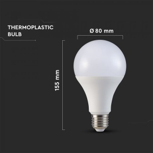 Bec LED 20W (150W), E27, A80, V-TAC, Lumina Calda (3000K) [8]- savelectro.ro