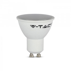 Bec led 4.5W(35W) V-TAC, GU10, 400 lm, lumina calda (3000 K), clasa energetica F [1]- savelectro.ro
