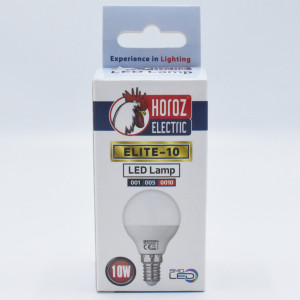 Bec led E14 sferic, 10W (90W), 1000 lm, A+, lumina rece (6400K), Horoz Electric