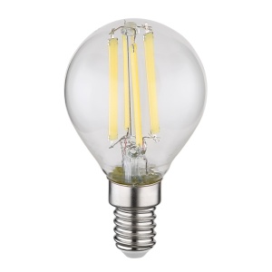 Becuri cu LED, Bec LED sferic 6W, E14, 800 lm, Globo, lumina neutra (4000 K), transparent, clasa energetica E - savelectro.ro