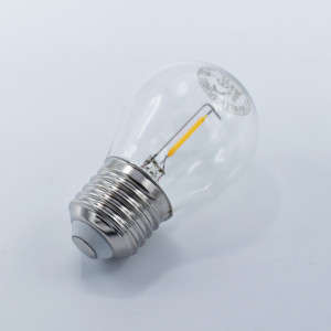 Bec led sferic Vintage filament 1.3W (10W), E27, 55lm, lumina calda (2700K), clar, Kobi
