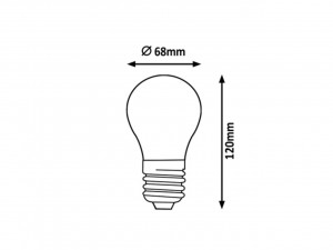 Bec led Vintage filament 12W, E27, 2000 lm, lumina calda (3000K), clar, Rabalux [2]- savelectro.ro