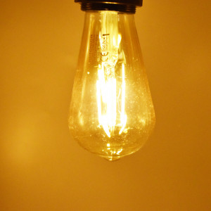 Bec LED Vintage Filament Avocado 8W (55W), E27, 700 lm, lumina calda (2500K), auriu, Optonica