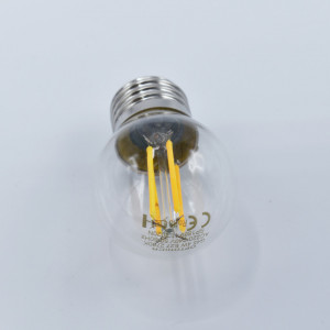 Bec led sferic Vintage filament 4W (27W), E27, G45, 400lm, lumina calda (2700K), clar, Optonica