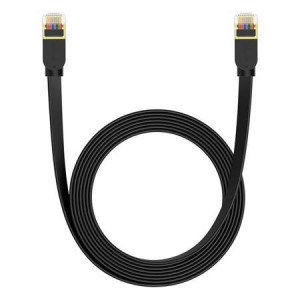 Cablu de retea Ethernet RJ45, Cat 7 UTP, plat, 5 m, negru, Baseus [1]- savelectro.ro