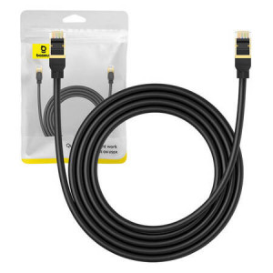 Cablu de rețea Ethernet RJ45, cat.8, 40Gbps, 15 m, negru, Baseus [8]- savelectro.ro