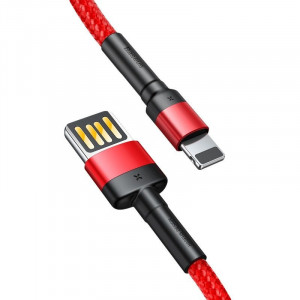 Cablu USB-Lightning, 2.4A, 1m, rosu, Baseus [3]- savelectro.ro