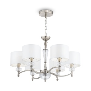 Candelabru Alicante MOD014CL-06N, 6xE14, nichel+alb, IP20, Maytoni [3]- savelectro.ro