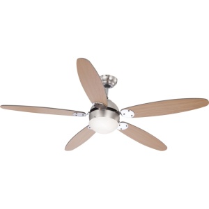 Candelabre, Candelabru Azura, cu ventilator, intrerupator cu lant, 1xE14, IP20, nichel, alb, Globo Lighting - savelectro.ro