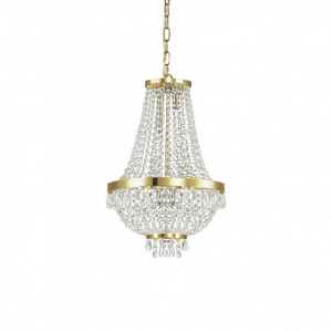 Candelabru Caesar 114729, 6xG9, auriu+transparent, IP20, Ideal Lux