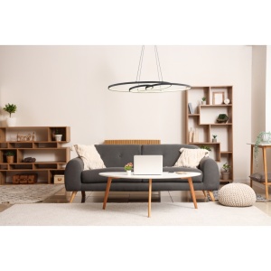 Candelabru LED Spira 39W, 1880 lm, lumina calda/neutra/rece, memorie, 100 cm, negru mat, Globo Lighting [9]- savelectro.ro