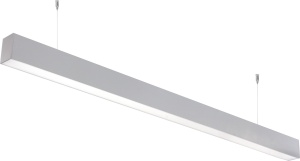 Lustre LED, Corp LED liniar slim suspendat conectabil, 40W, 5200 lm, lumina neutra (4000 K), IP20, argintiu, Optonica - savelectro.ro
