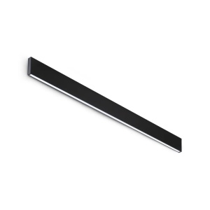 Tuburi LED si corpuri, Corp LED liniar Steel 29W, 2470lm, lumina neutra (4000 K), IP20, negru, Ideal Lux - savelectro.ro