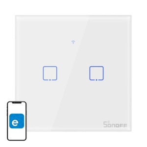 Întrerupător Smart WiFi + RF 433MHz Sonoff T1 EU TX (2 canale) [1]- savelectro.ro