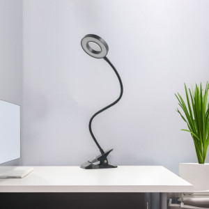 Lampa de birou ajustabila Flex LED, 8W, temperatura de culoare ajustabila(3000/4500/6500K), 790 lm, neagra, Klausen [2]- savelectro.ro