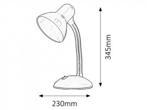 Lampa de birou Dylan neagra, 4169, Rabalux [5]- savelectro.ro
