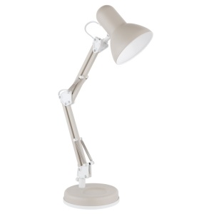 Lampa de birou Famous 1xE27, reglabila, IP20, nisipie, Globo Lighting