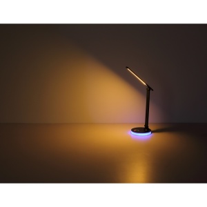 Lampa de birou LED Geraldo 5W + RGB 2W, lumina calda/neutra/rece, 538 lm, dimabila, neagra mat, Globo Lighting [5]- savelectro.ro