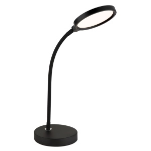 Lampa de birou LED Kalderon 8W, flexibila, reglabila, lumina calda/rece, 640 lm, dimabila, neagra mat, Globo Lighting