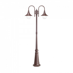 Corpuri de iluminat, Lampa de exterior CIMA PT2, maro, 2 becuri, dulie E27, 246840, Ideal Lux - savelectro.ro