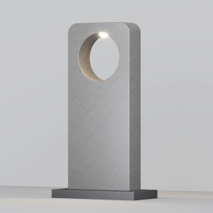 Stalpi iluminat exterior, Lampa LED exterior Betone 7W, 740mm, 500 lm, lumina calda (3000 K), IP65, ciment, Maytoni Outdoor - savelectro.ro