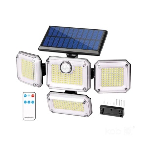 Lampa Solara LED Kobi, 2.5W, cu senzor de miscare si telecomanda, lumina rece(6000 K) [5]- savelectro.ro