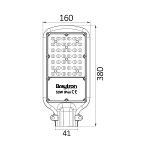 Lampa stradala LED 50W, 5500 lm, lumina neutra, IP66, Braytron [4]- savelectro.ro