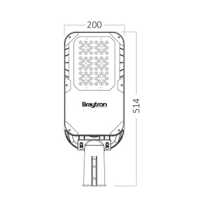 Lampa stradala LED 56.5W, 7900 lm, lumina neutra, IP66, Braytron [6]- savelectro.ro