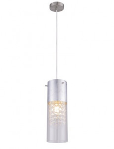[Lichidare stoc]Pendul nichel mat argintiu, 1 bec, dulie E27, Globo 15908-1S [1]- savelectro.ro