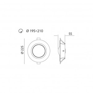 [Lichidare stoc] Spot LED 18W Incastrat, Rotund, Kobi, 1440lm, Lumina Neutra (4000K), Alb [2]- savelectro.ro