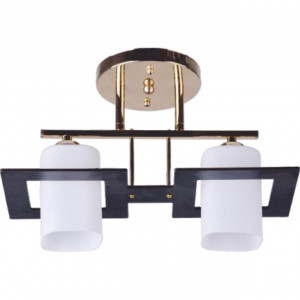 Lustre, Lustra Cube LY-3105, 2xE27, alba+neagra+aurie, IP20, Klausen - savelectro.ro