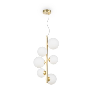 Lustra Dallas MOD545PL-06BS, 8xG9, aurie+alba, IP20, Maytoni [1]- savelectro.ro