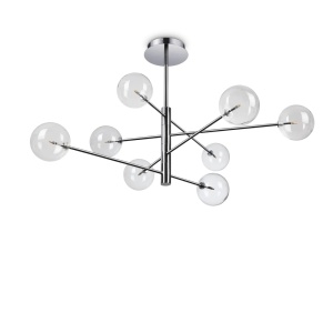 Lustre, Lustra Equinoxe 8xG4, Ø1280mm, crom, IP20, Ideal Lux - savelectro.ro