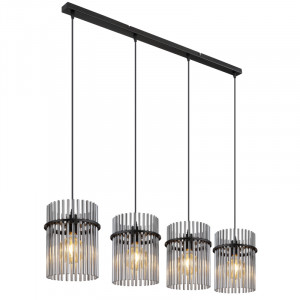 Lustra Gorley 15698-4H, 4xE27, fumurie+neagra, IP20, Globo Lighting [1]- savelectro.ro